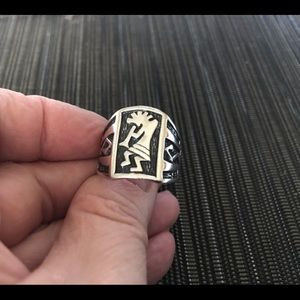 Men’s Sterling Silver Kokopelli Ring